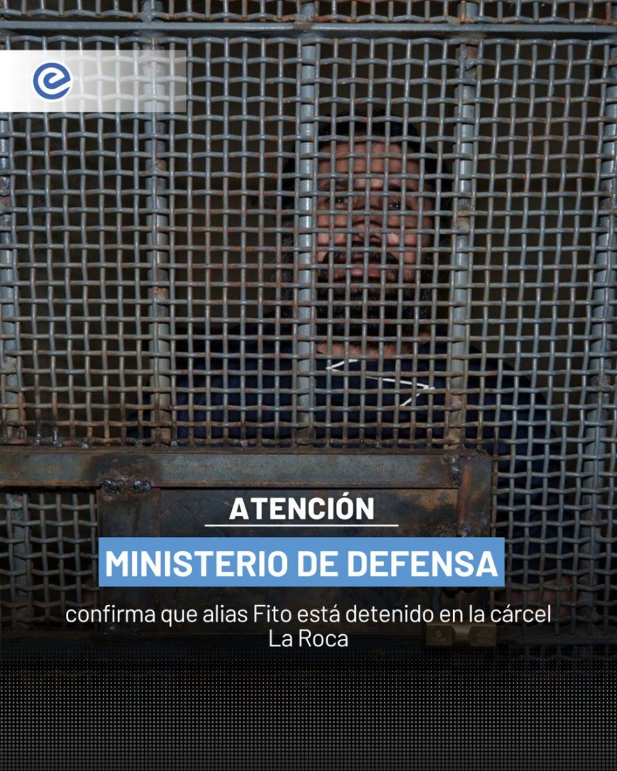 Alias 'Fito' Recluido en 'La Roca' Tras Operativo en Manta