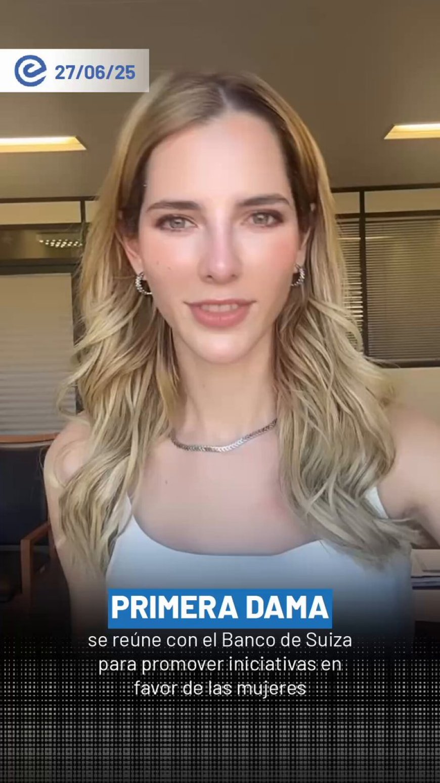 🔵 Lavinia Valbonesi, primera dama de Ecuador, sostuvo reuniones con el Banco de Suiza y organismos internacionales con un claro objetivo: impulsar oportunidades sostenibles para mujeres emprendedoras y agricultoras del país.