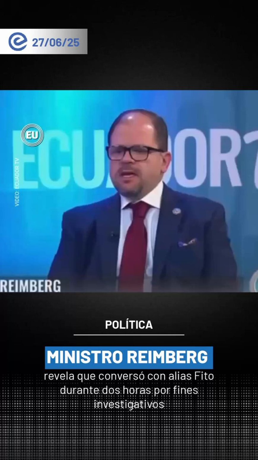 Ministro del Interior dialoga con alias 'Fito' tras su captura