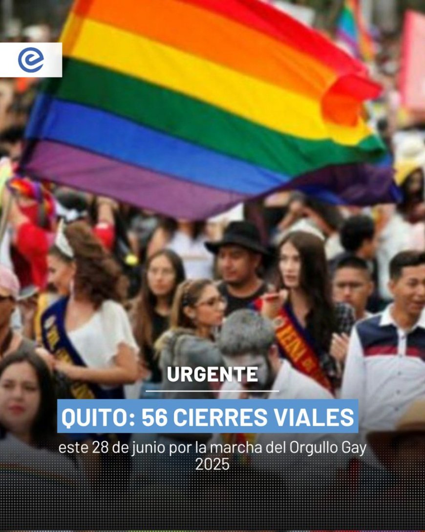 Quito: 56 cierres viales por la marcha del Orgullo Off 2025