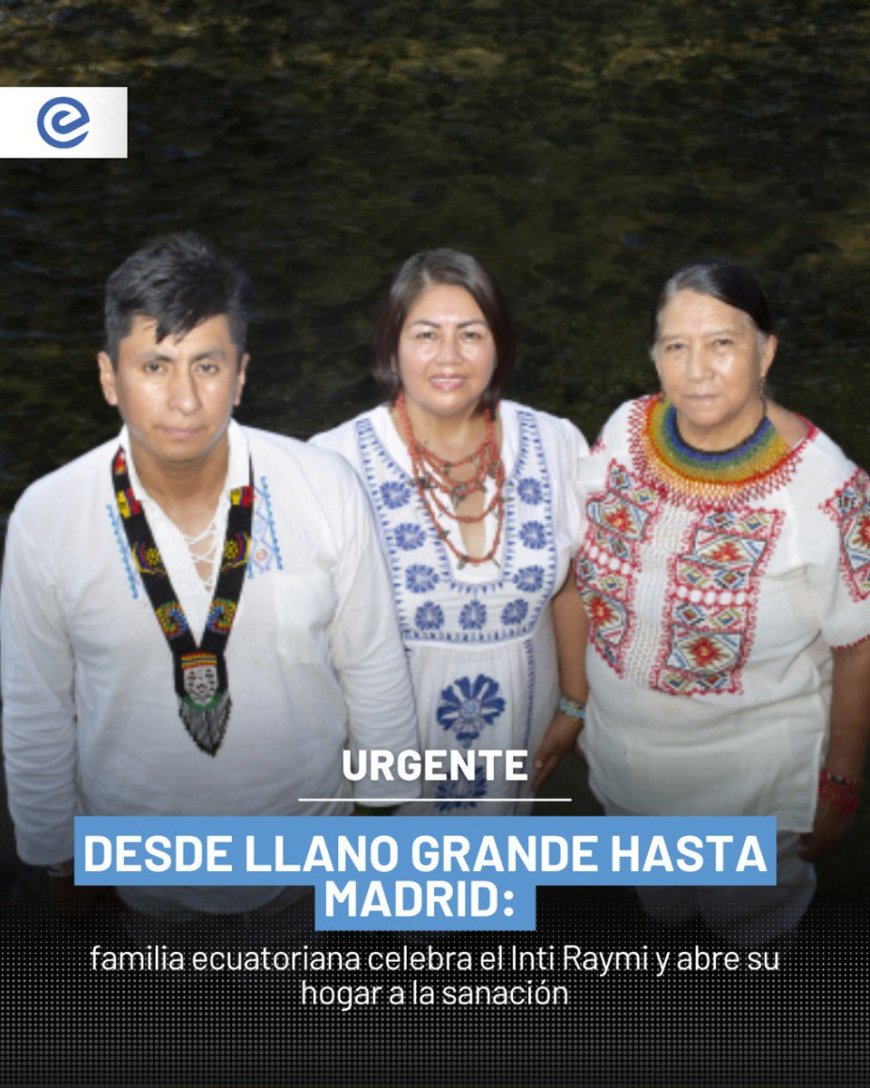 Familia kichwa difunde el Inti Raymi en Europa