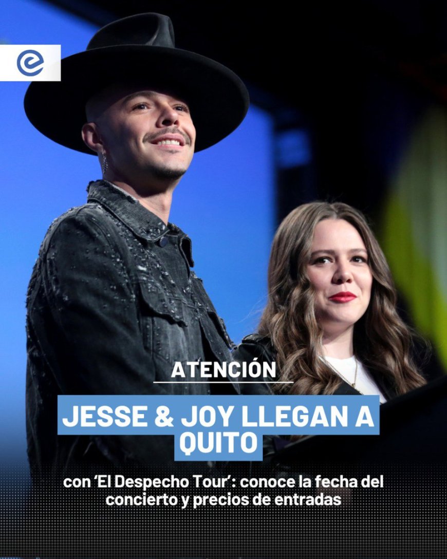 🔵 ¡Confirmado! Jesse & Joy llegan a Quito con su Despecho Tour. El dúo mexicano se presentará el 17 de octubre en el Coliseo Rumiñahui. Entradas desde $35 en FeelTheTickets. #Concierto