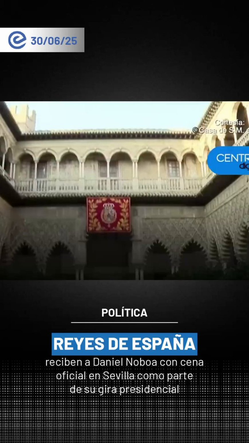 Noboa refuerza compromiso de Ecuador con finanzas sostenibles en el Real Alcázar de Sevilla