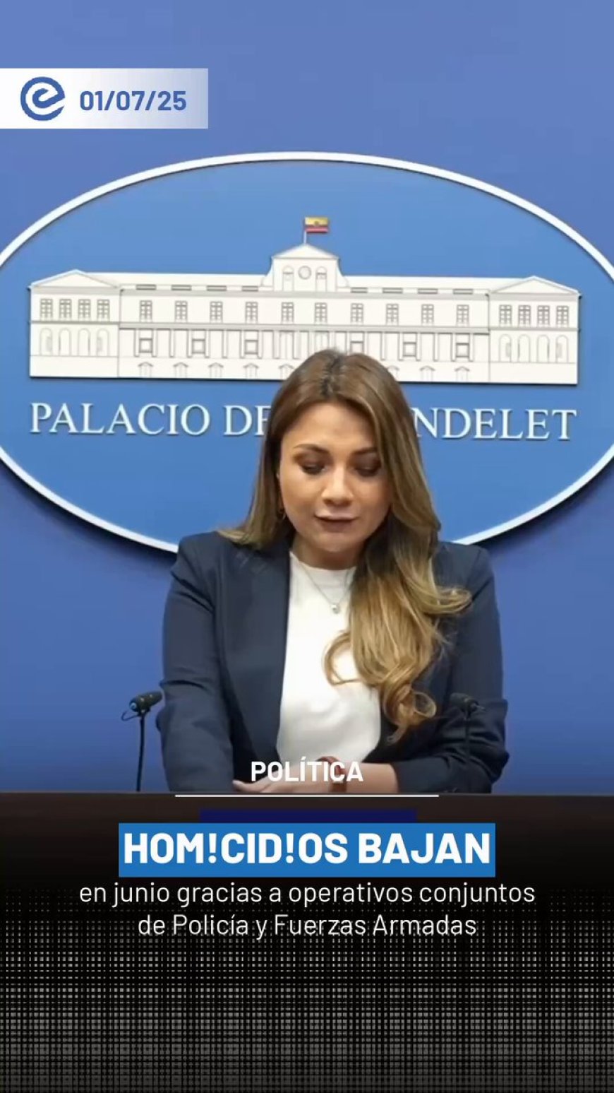 Las cifras oficiales de junio muestran una baja en los homicidios en comparación al mismo mes del año pasado. Esto responde al trabajo conjunto y constante entre Policía Nacional, Fuerzas Armadas y demás instituciones del sistema de seguridad nacional.