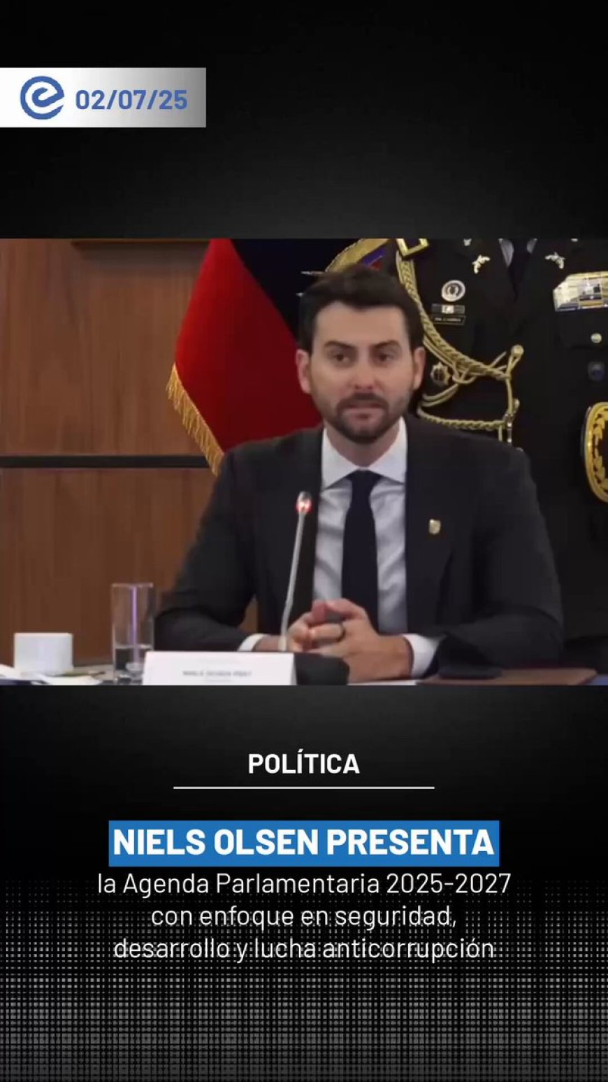 Niels Olsen presenta Agenda Parlamentaria en la Asamblea Nacional