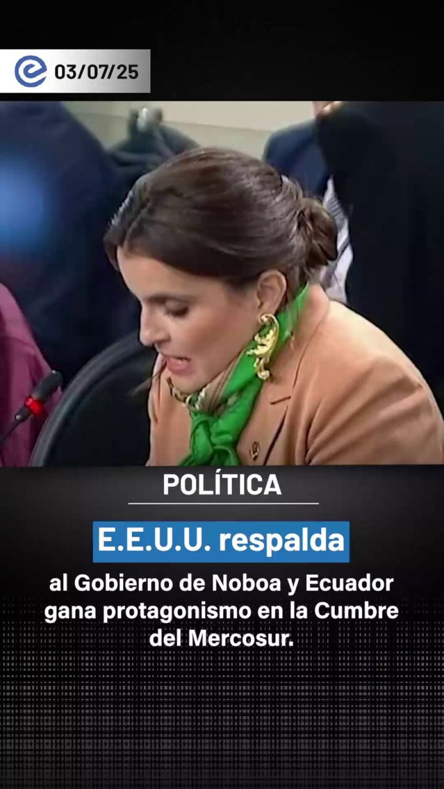 Ecuador reafirma su compromiso regional en la Cumbre del Mercosur