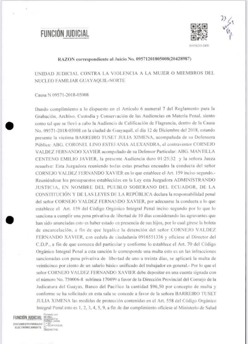 Caso de Violencia Intrafamiliar del Director de Segura EP Gana Tracción en Redes