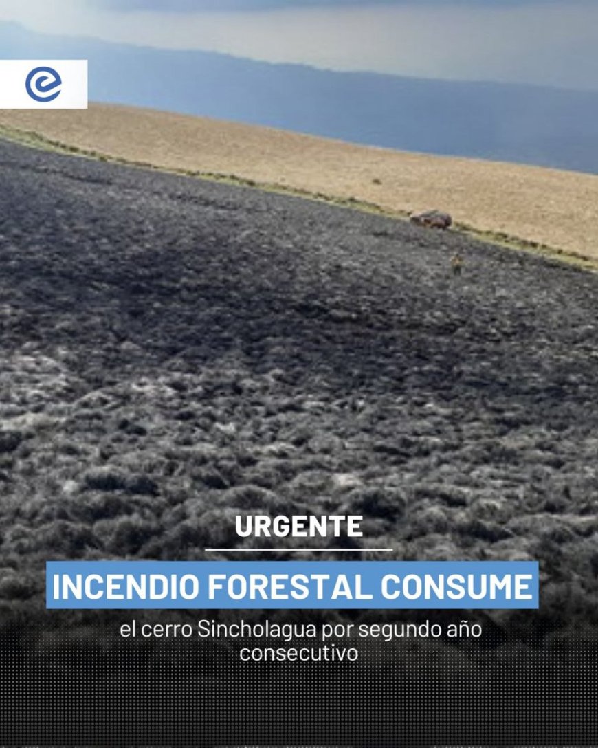 🔵 Cerro Sincholagua: segundo incendio forestal en dos años