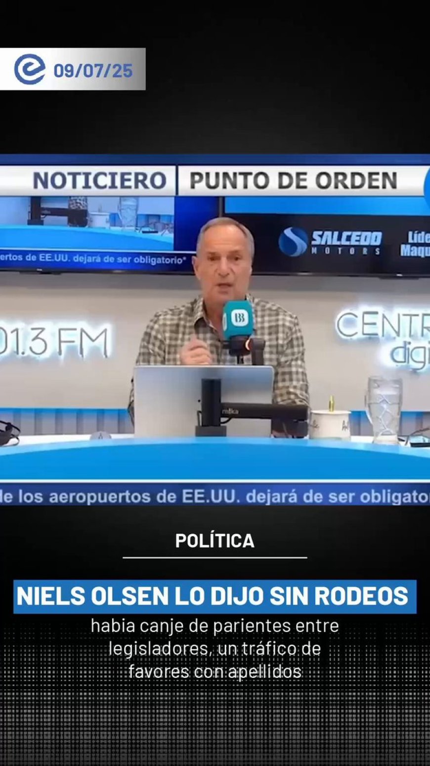 Niels Olsen denuncia canje de parientes en la Asamblea y exige renuncias