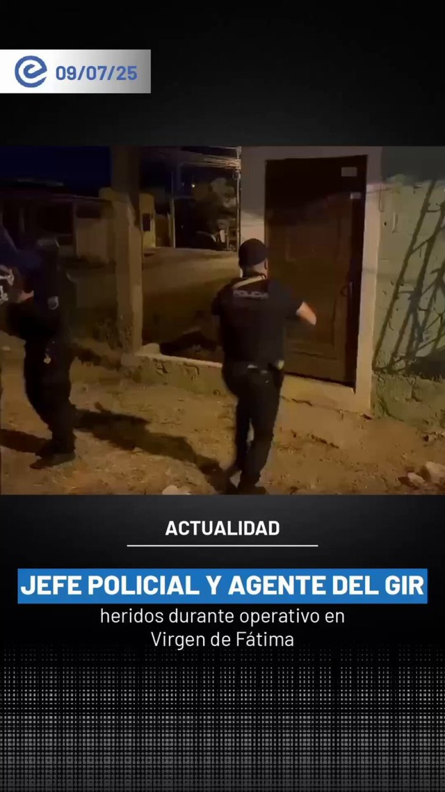Gran operativo policial en Virgen de Fátima, Guayas: Jefe policial herido