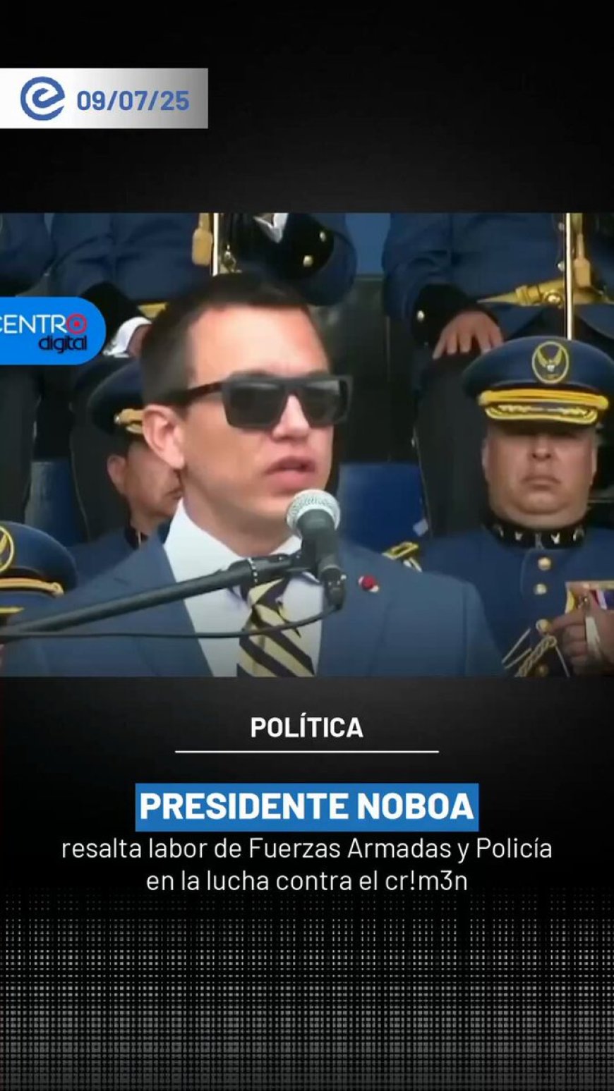 Noboa califica de 'golpes contundentes' la lucha contra el narcoterrorismo