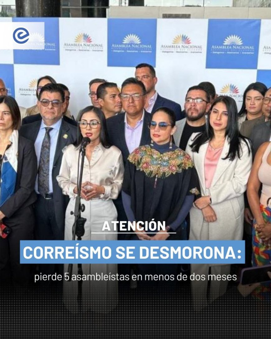 Correísmo sufre desbandada: Pierde 5 asambleístas en menos de dos meses