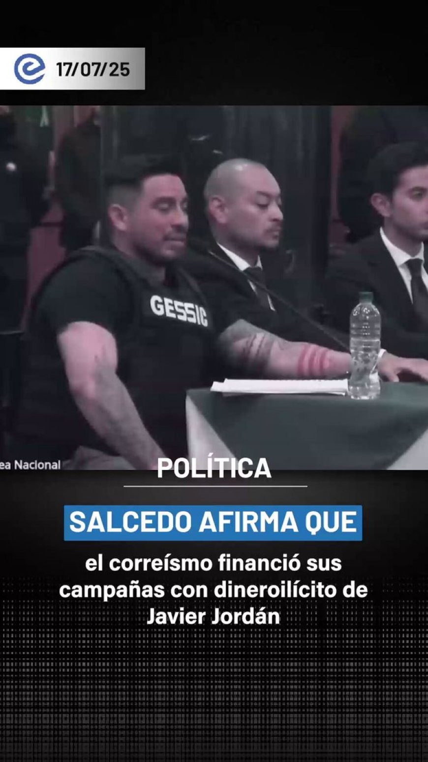 Salcedo acusa al correísmo de financiar campañas con dinero ilícito en la Asamblea