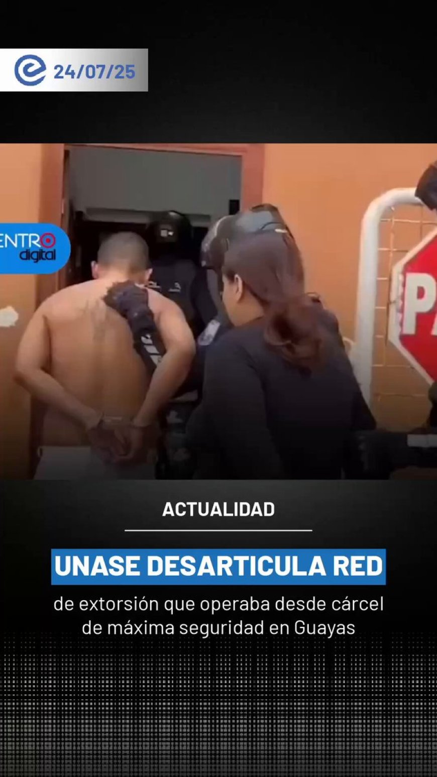 🔵Golpe a red cr1minal: Policía captura a extorsionadores que operaban desde pabellón de máxima seguridad. Víctimas eran comerciantes mantenses. Se incautaron teléfonos celulares usados en las amenazas.
