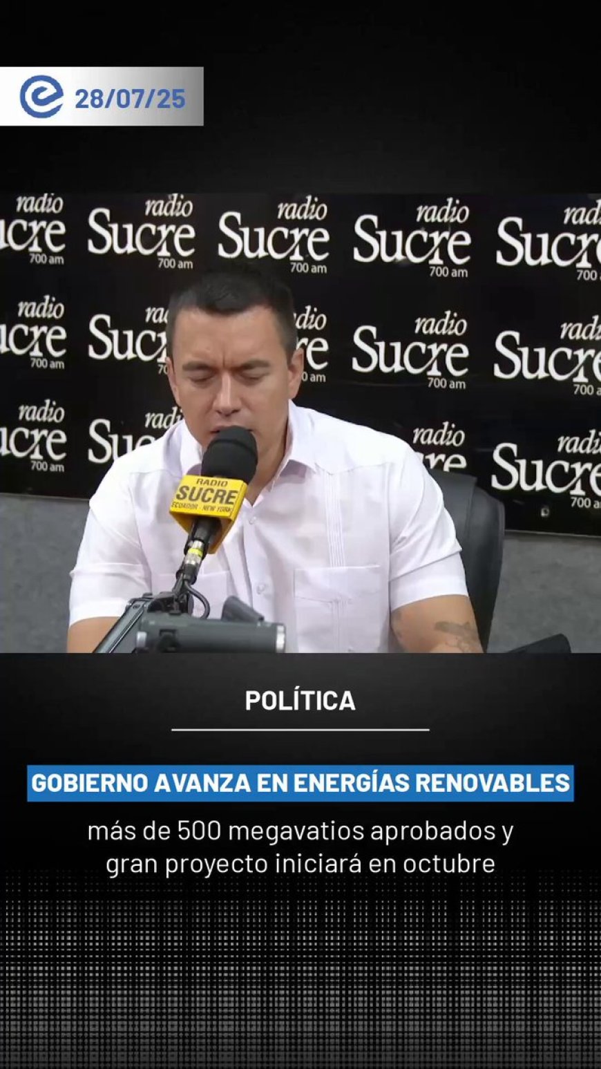 🔵Gobierno impulsa energías renovables para recuperar la soberanía energética, reducir dependencia de combustibles fósiles y fortalecer el sistema eléctrico nacional con fuentes limpias y sostenibles.