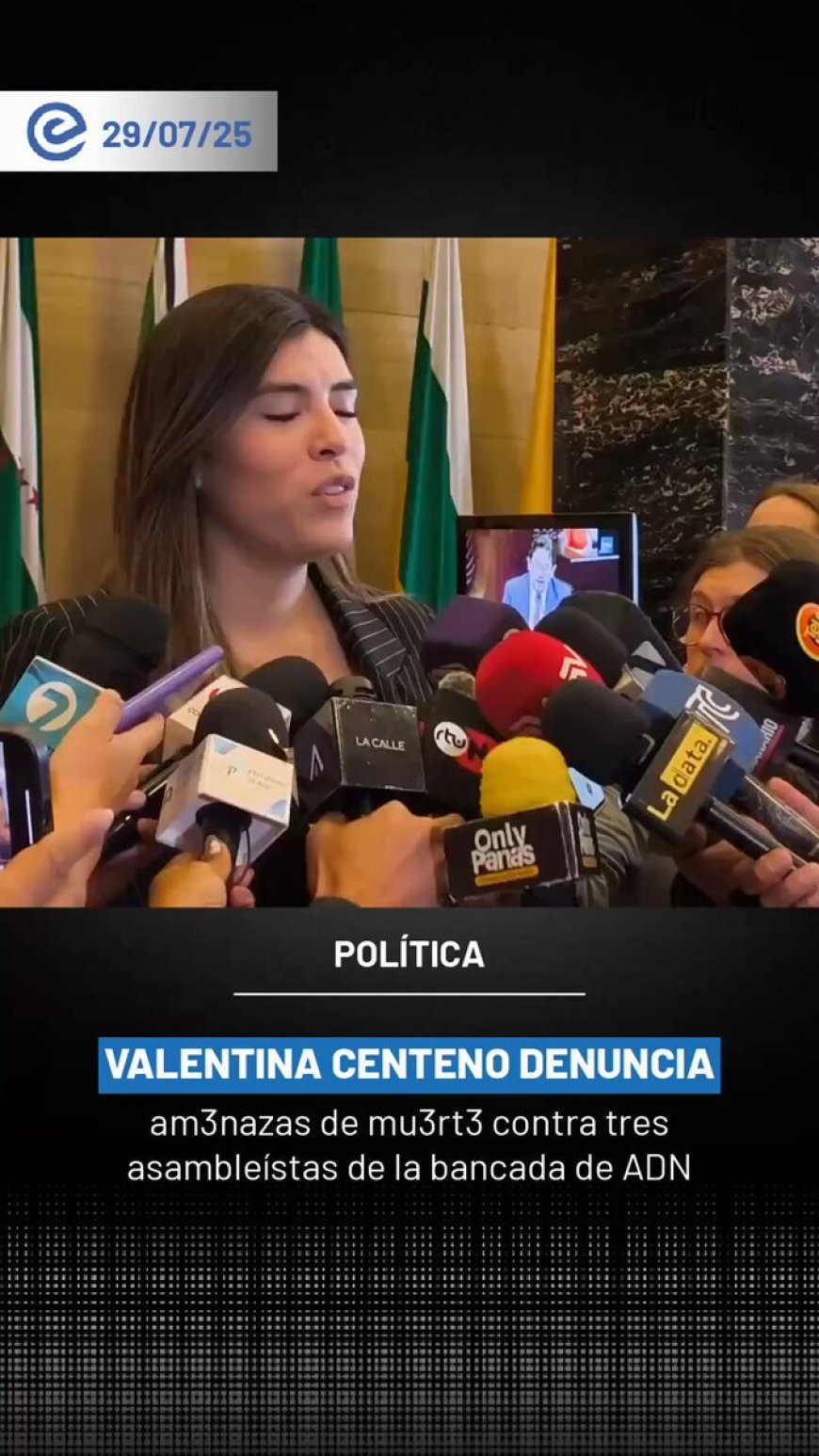 🔵 Amenazas a legisladores de ADN