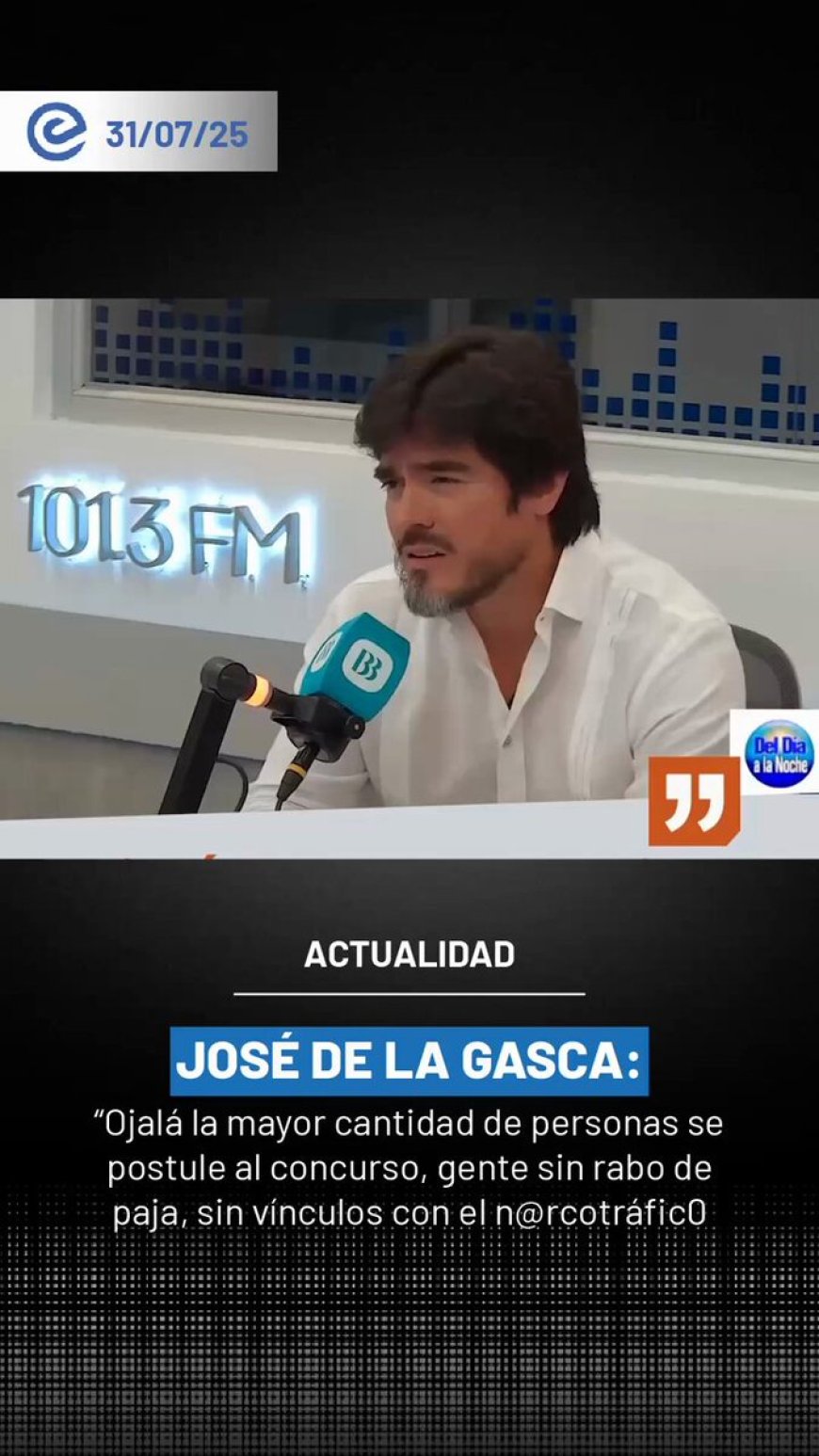 Carlos Vera desafía a debate a figuras políticas en Ecuador