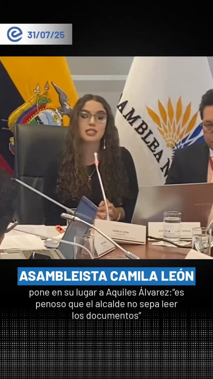 Camila León cuestiona a Aquiles Álvarez por desconocimiento en temas de biodiversidad