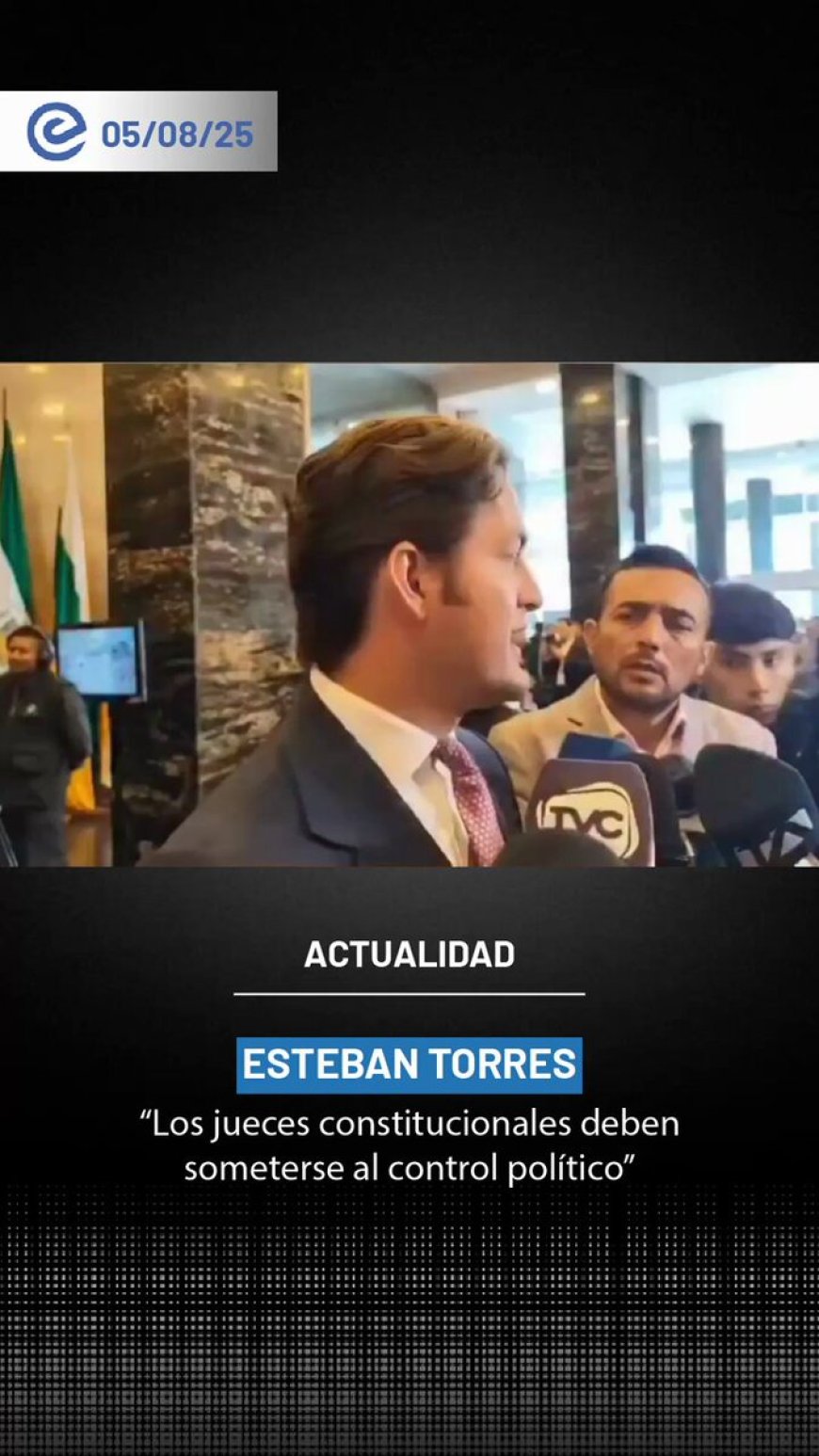 Asambleísta oficialista propone control político para jueces de la Corte Constitucional