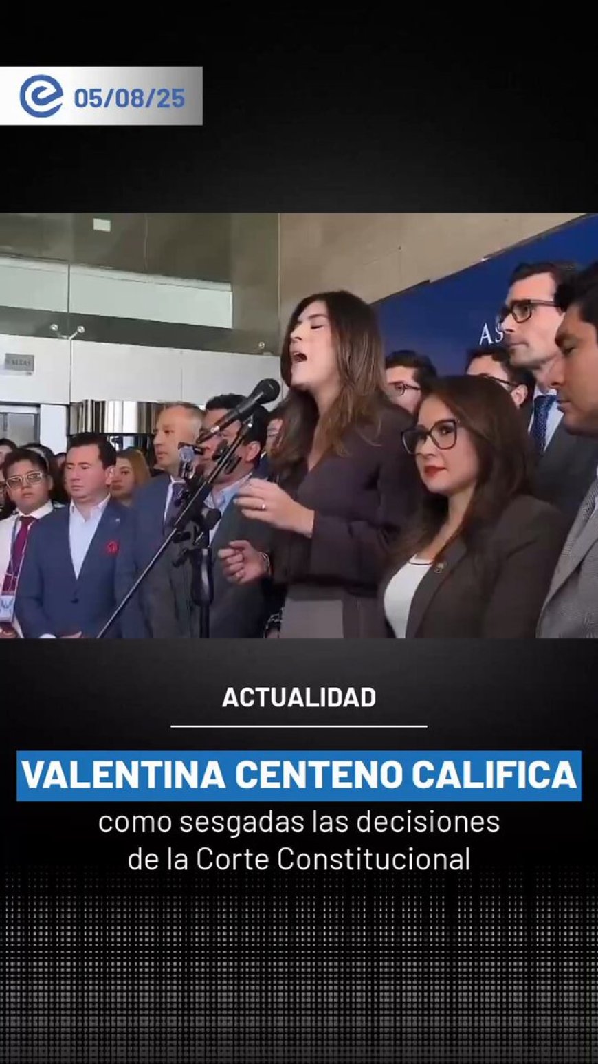 Valentina Centeno critica a la Corte Constitucional por admitir demandas contra leyes del Ejecutivo