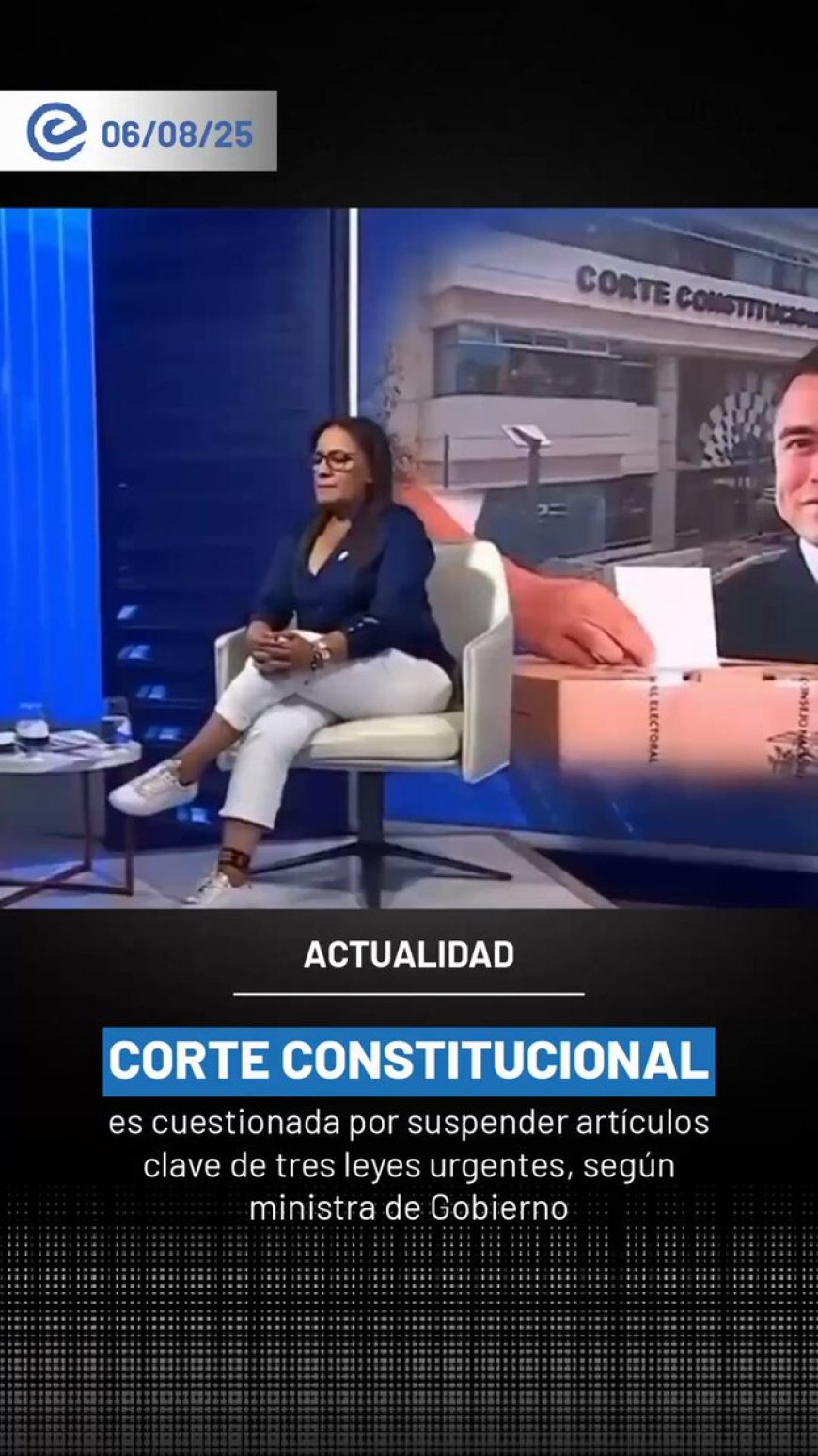 Ministra Rovira critica a la Corte Constitucional por actuar como actor político