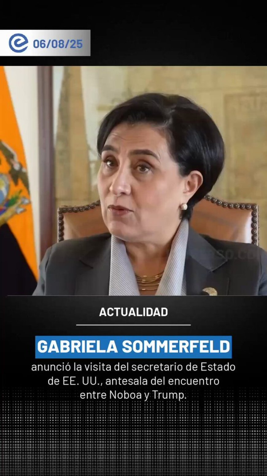 Ecuador recibirá al secretario de Estado de EE. UU., Marco Rubio