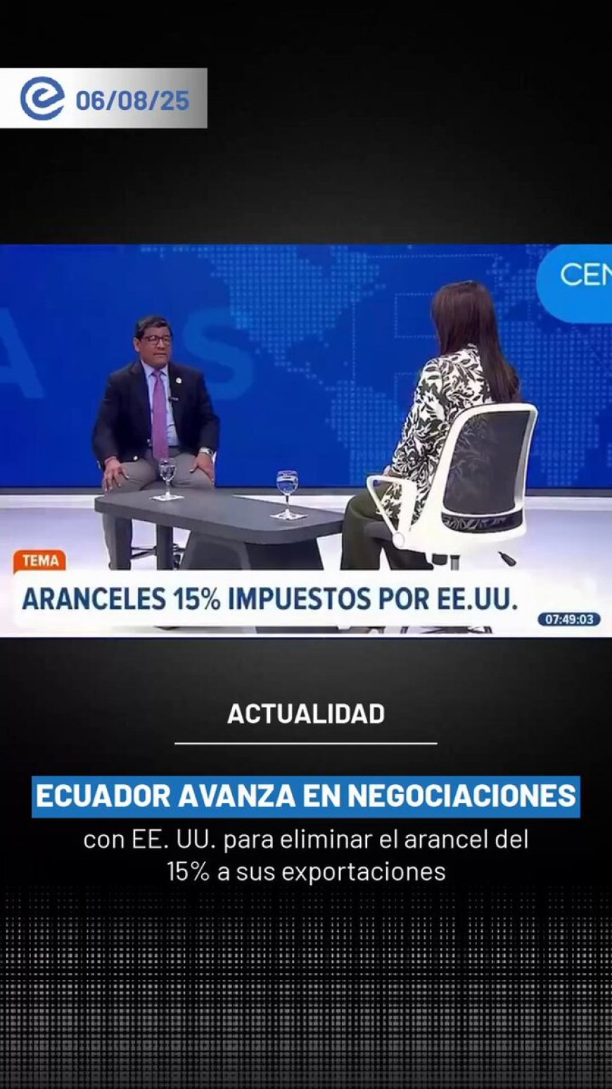Ecuador busca evitar arancel de EE.UU. en cuarta ronda de negociaciones