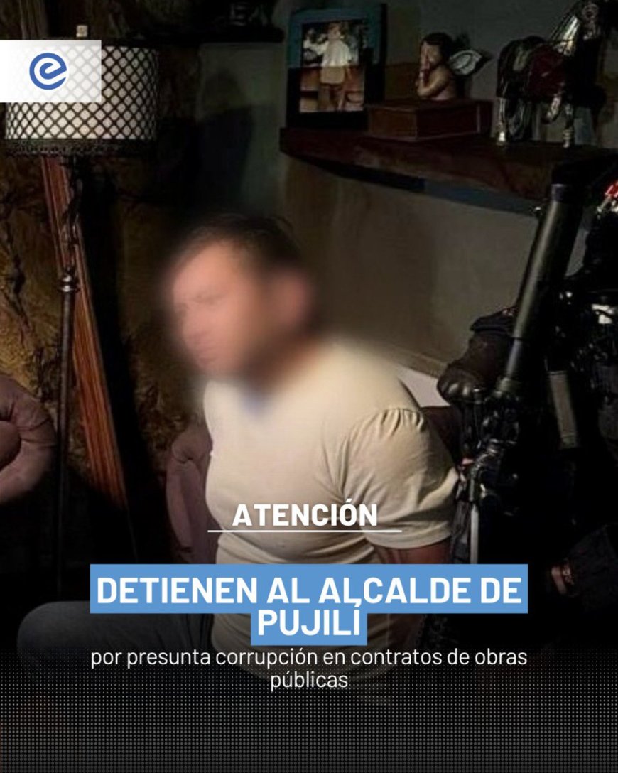 🔵 José Arroyo, alcalde de Pujilí, fue detenido por presunto peculado en el marco del caso Ornato Municipal. La Fiscalía investiga irregularidades en contratos de obras públicas.