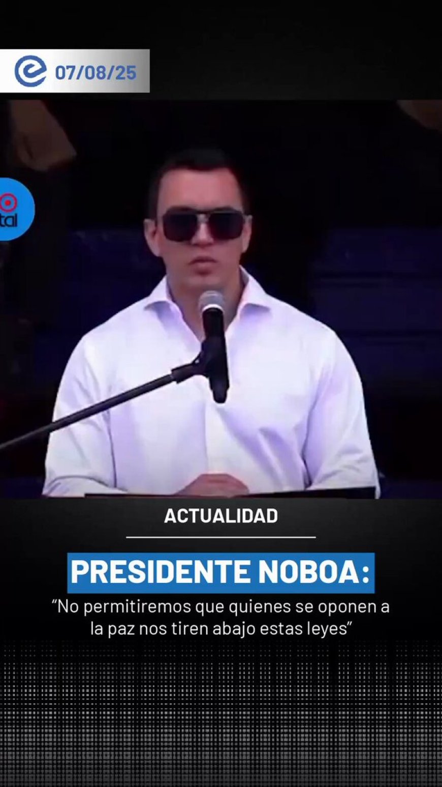 Noboa entrega chalecos antibalas en Guayas y reafirma lucha contra el terrorismo