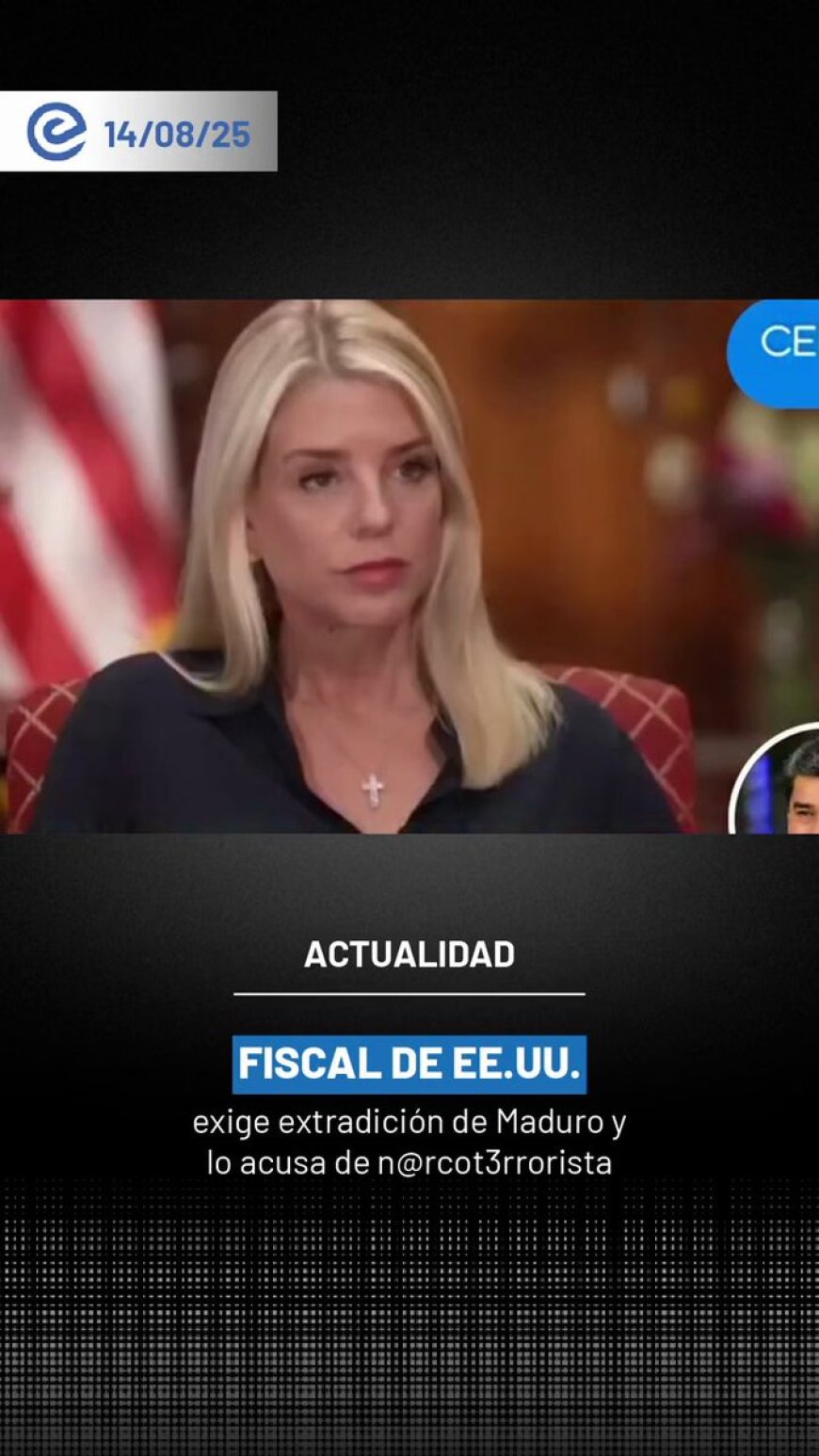 EE.UU. exige extradición de Maduro y lo califica de narcoterrorista