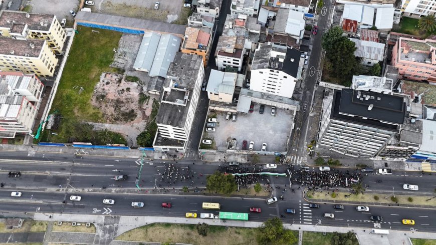 Fracaso en la marcha convocada por Leonidas Iza en Quito
