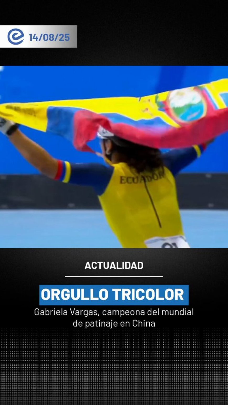 ¡Oro para Ecuador! Gabriela Vargas campeona mundial en China