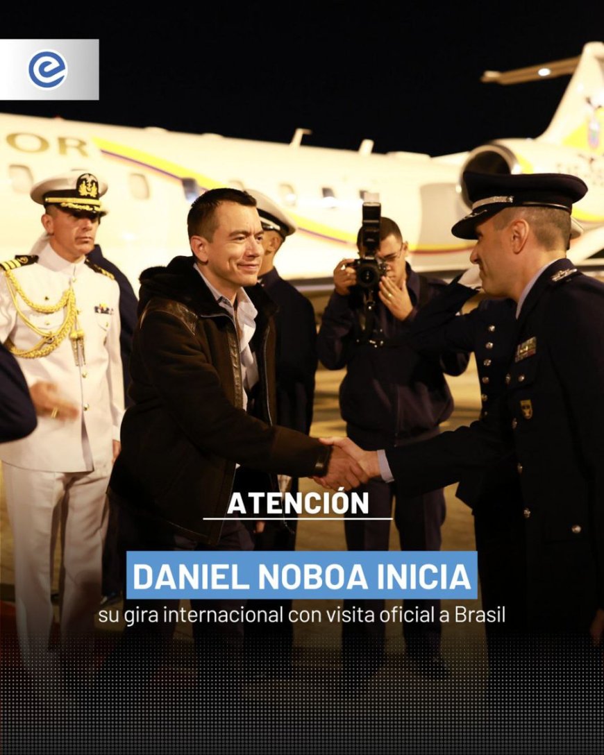 Daniel Noboa se reúne con Lula da Silva en Brasilia