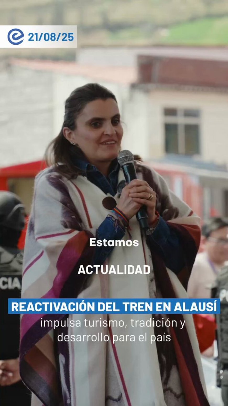 🔵 El tren vuelve a sonar en Alausí – Nariz del Diablo. No es solo un recorrido, es tradición, turismo y desarrollo que se reactivan para impulsar al #NuevoEcuador.