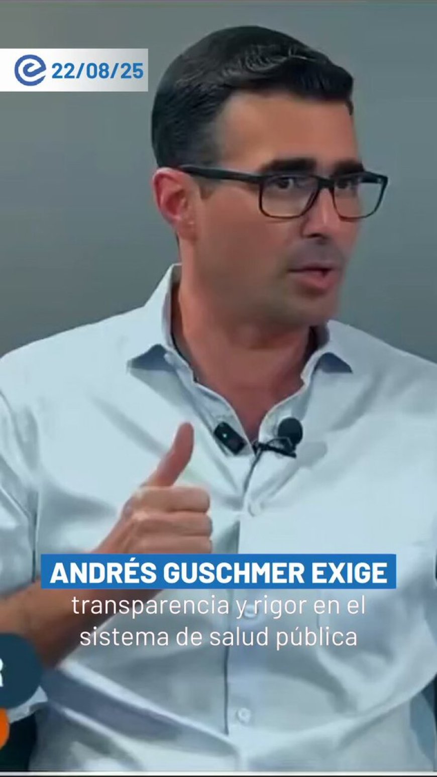 Andrés Guschmer exige transparencia en la red pública de salud