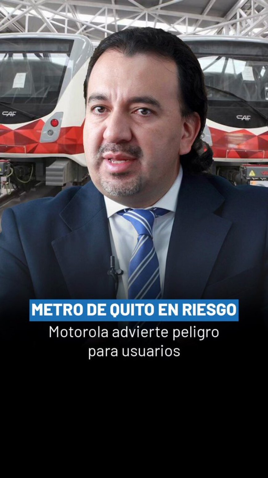 ¡Indignante! | Motorola advierte que el Metro de Quito pone en riesgo la vida de miles de pasajeros por falta de mantenimiento.
