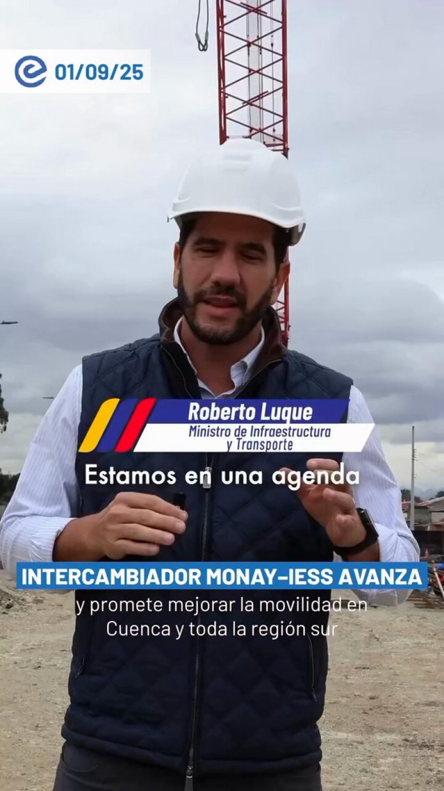 Construcción del intercambiador Monay – IESS avanza en Cuenca