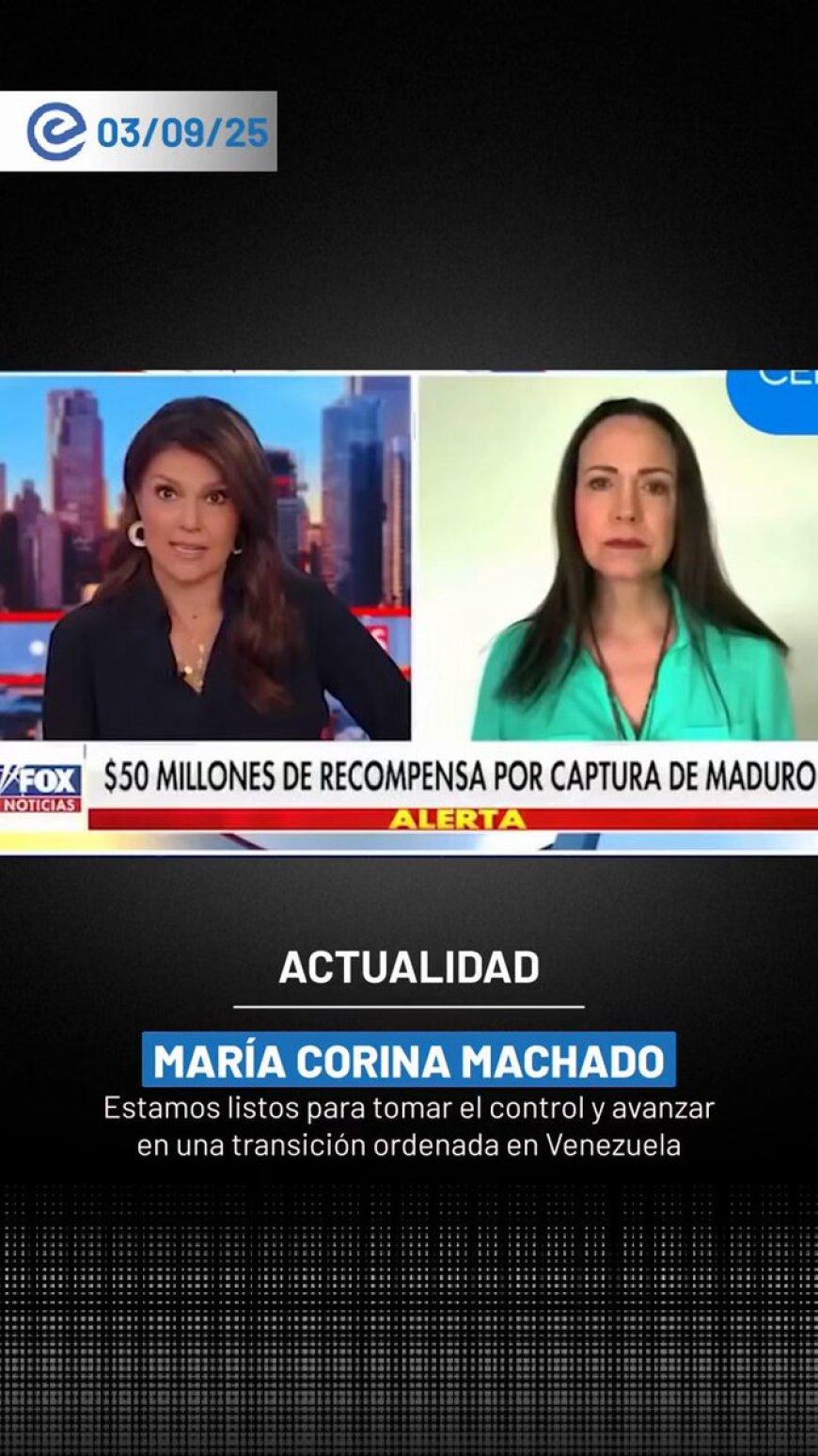 María Corina Machado denuncia que Maduro arma a civiles por desconfianza en la FANB