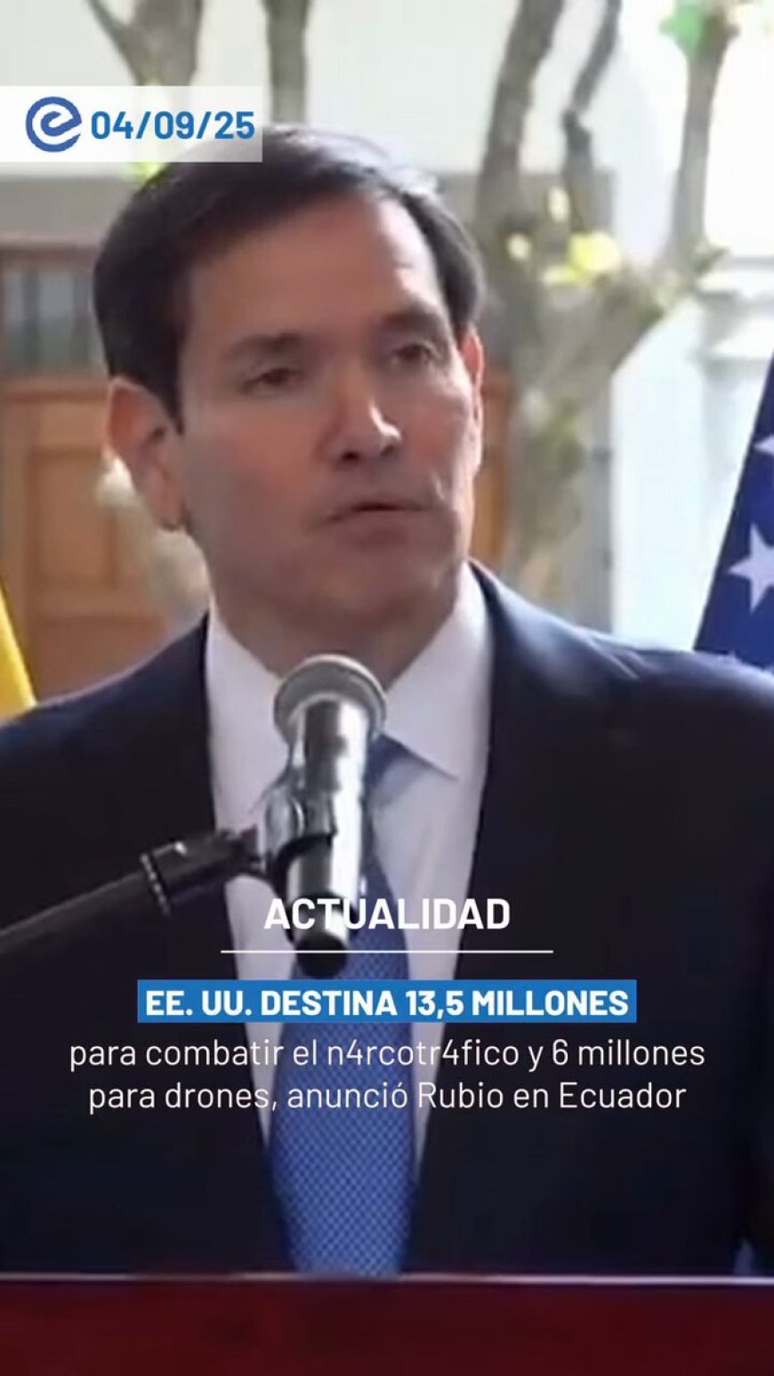 EE. UU. respalda a Ecuador contra el narcoterrorismo