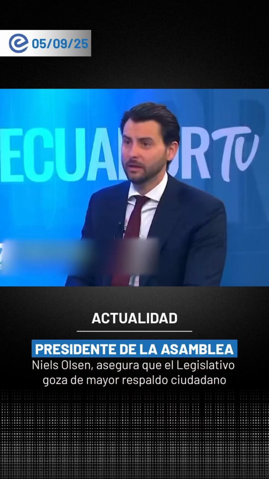 🔵 Niels Olsen: “La Asamblea Nacional hoy goza de mayor aceptación ciudadana”. El presidente del Legislativo destacó que la gestión actual refleja mejor conexión con la gente y mayor confianza en sus decisiones.