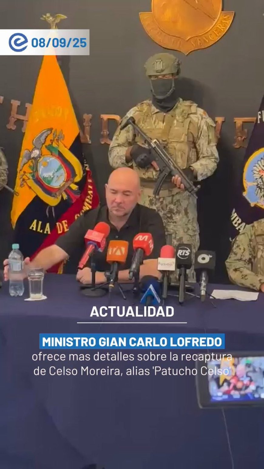Recaptura de Celso Moreira: Golpe al narcoterrorismo en Ecuador