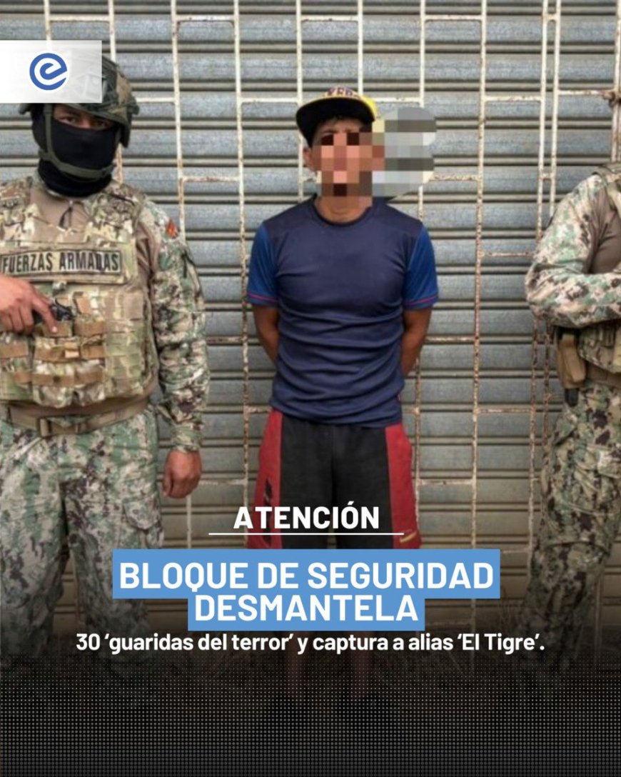 🔵 Golpe a la delincuencia | El Bloque de Seguridad allanó más de 30 guaridas del terror en Guayaquil y capturó a alias ‘El Tigre’, líder de Los Tiguerones.