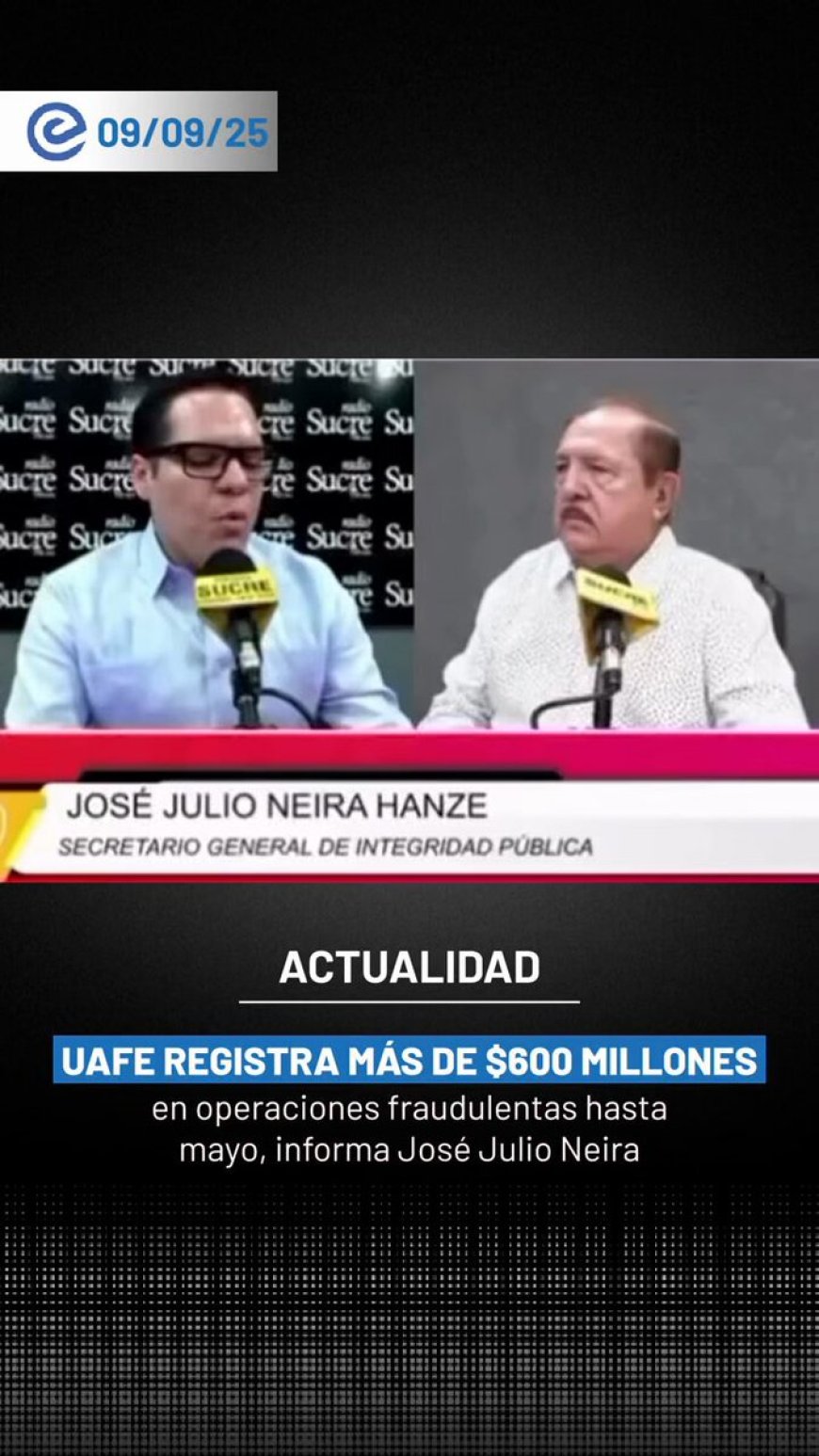 UAFE supera los USD 600 millones en reportes de operaciones fraudulentas