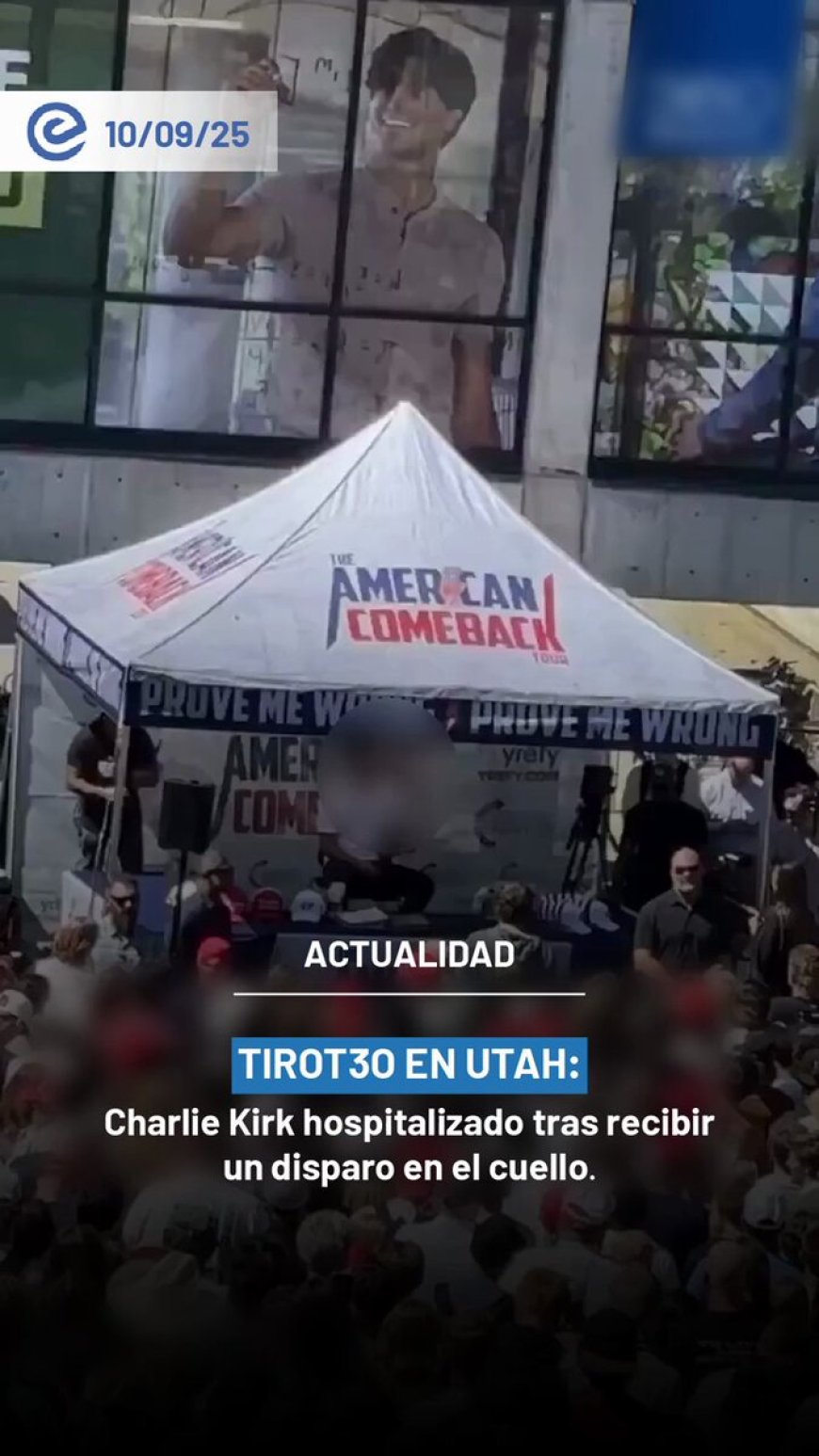 Charlie Kirk, activista conservador, herido de bala en la Universidad de Utah Valley | Sospechoso detenido