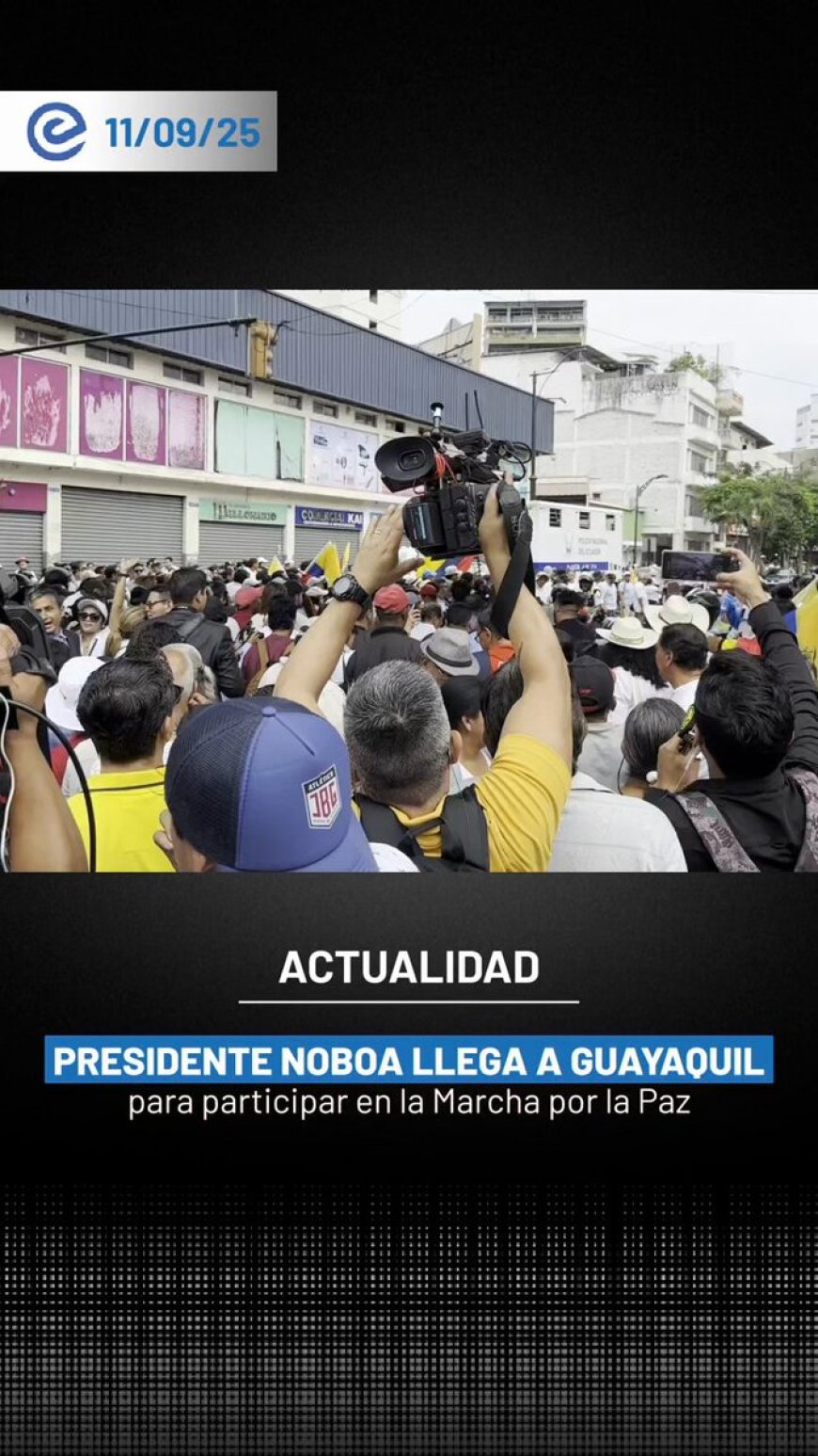 Daniel Noboa se une a la Marcha por la Paz en Guayaquil