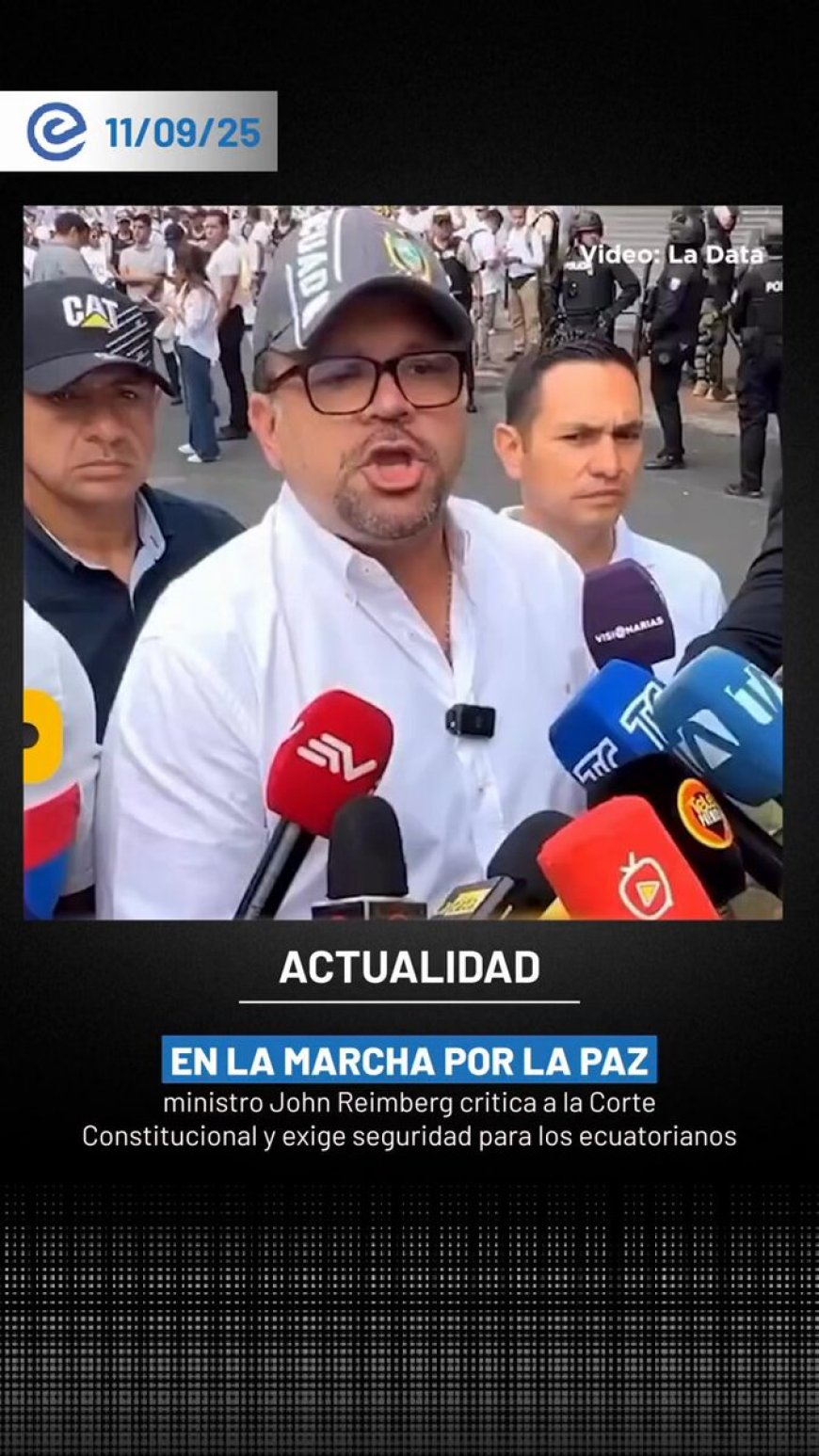 La Corte Constitucional criticada por John Reimberg en la Marcha por la Paz