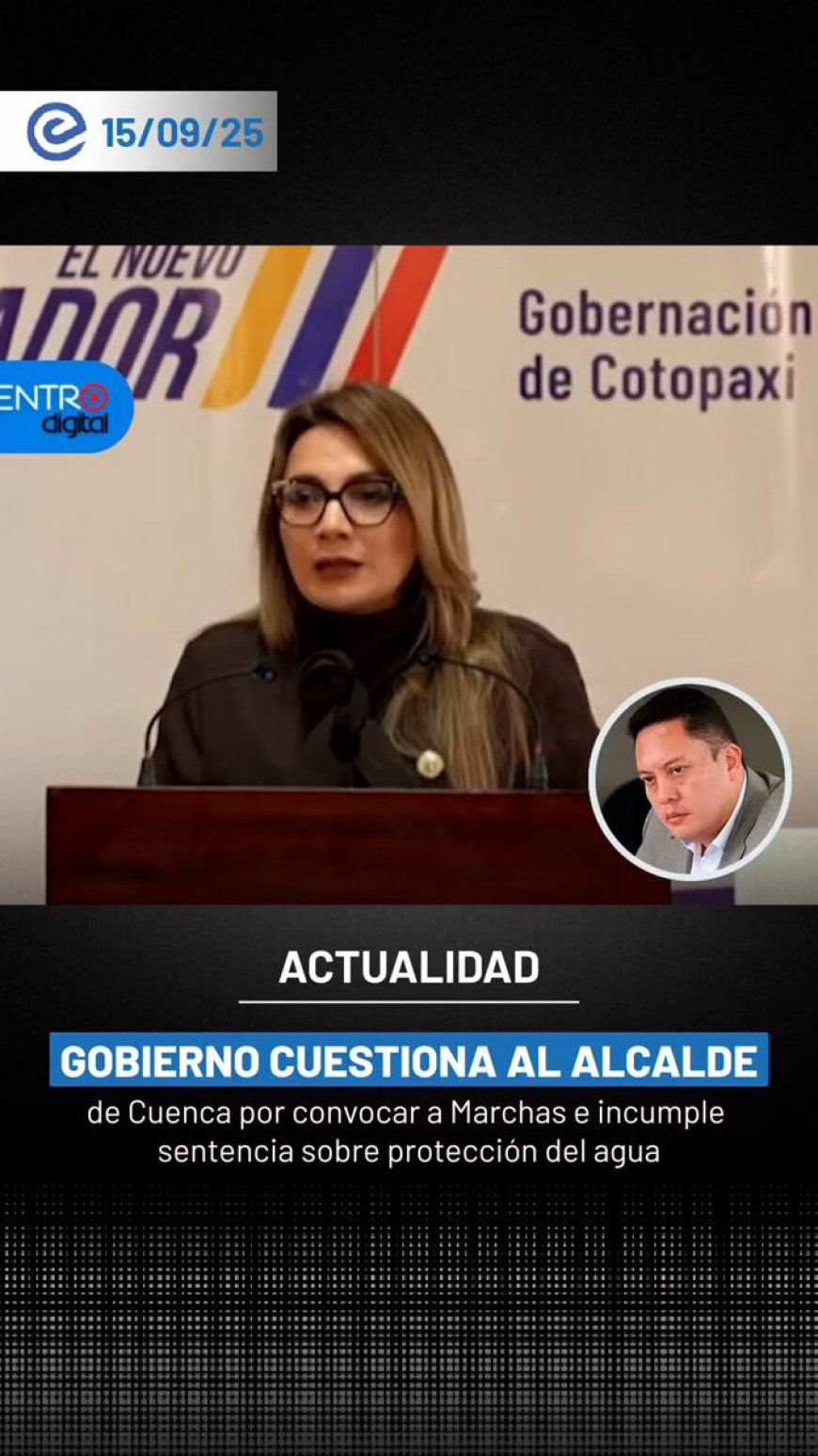 馃數 Contradicci贸n en Cuenca: mientras el alcalde convoca a marchar por el agua, a煤n no cumple la sentencia judicial que ordena protegerla. 驴Con qu茅 autoridad moral defiende el agua, si no ha acatado las medidas de reparaci贸n integral dictadas por un tribunal?.