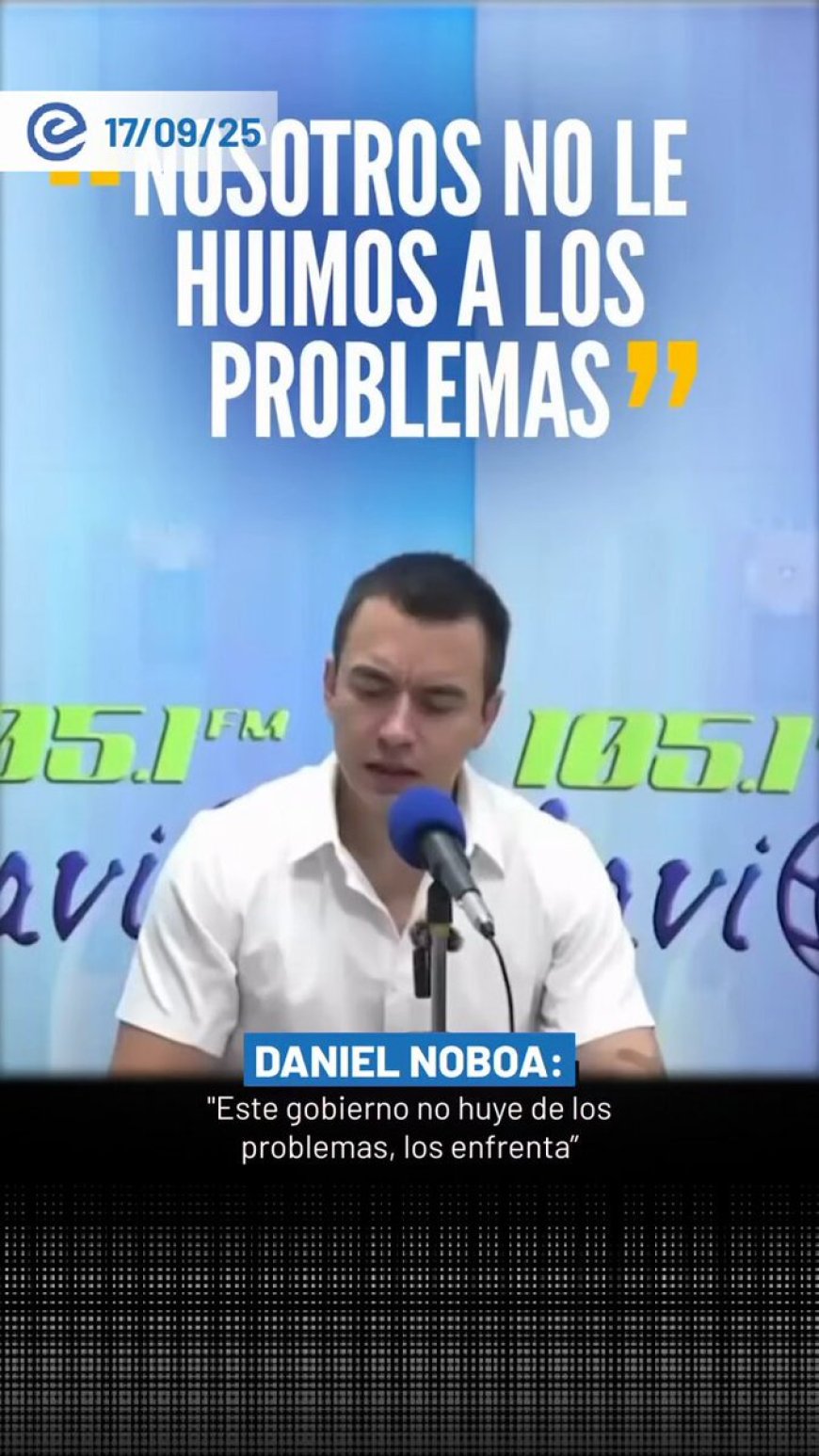 🔵 Daniel Noboa destaca que la revisión de los subsidios a los combustibles es un paso necesario para fortalecer la economía del país.