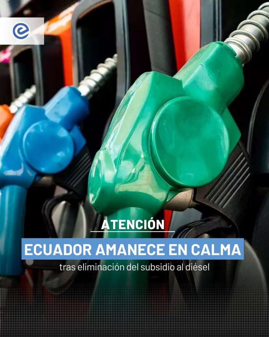 Vías de Ecuador sin bloqueos tras eliminación de subsidio al diésel