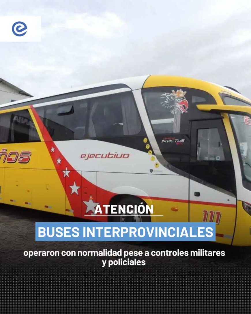 Normalidad en Rutas Interprovinciales en Ecuador | Despliegue de Seguridad Preventivo